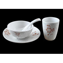 (BC-MK1012) Fashinable Design Reusable Melamine 4PCS Dinner Set